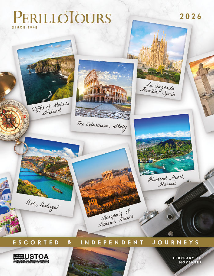 Perillo Tours 2023 brochure cover